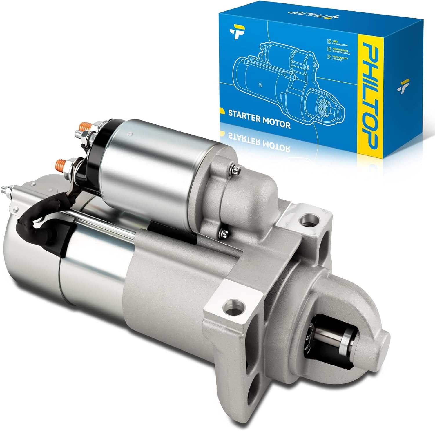 PHILTOP Starter Starters Compatible with Chevrolet Express, Silverado,for GMC Savana, Sierra, Suburban, Yukon, C4500, C5500, C6500, C7500, C850011 Tooth for 6449N