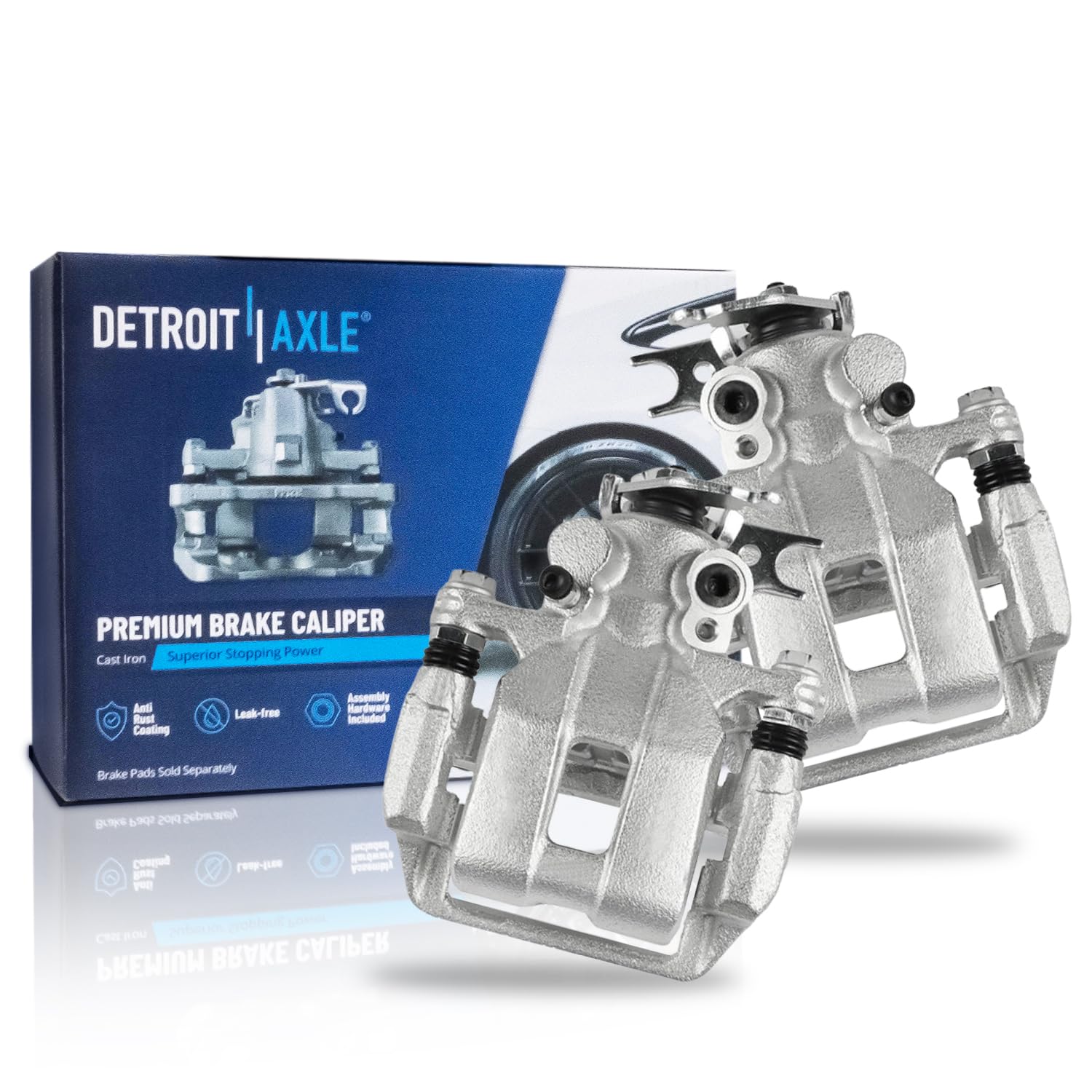 Detroit Axle - 2pc Rear Brake Calipers for 2008-2012 Honda Accord