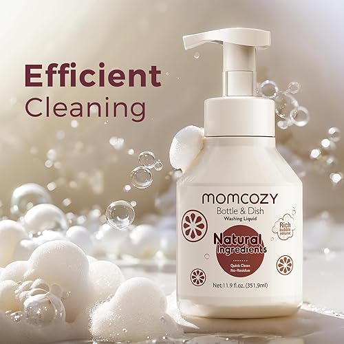 Miniatura 8 de Momcozy Kit de cepillos para botellas Pink & Momcozy - Líquido de limpieza para cepillos de botellas