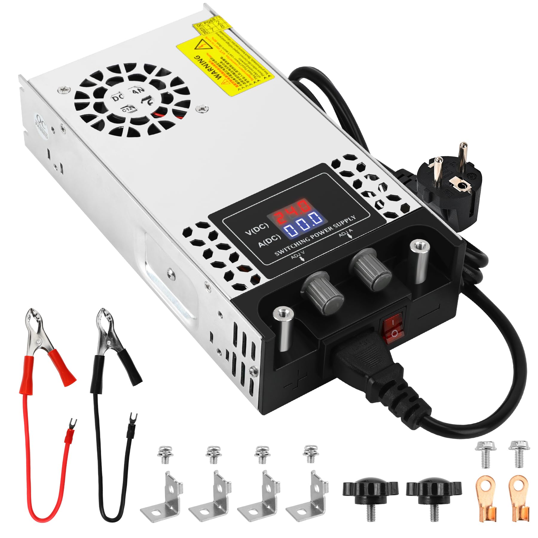 Réglable Alimentation DC 0-24V 25A 600W Transformateur 220V CA à CC 0-24V 0-25A Convertisseur 600W Alimentation Avec LED affichage Affiche clairement l'appareil sortie tension et courant