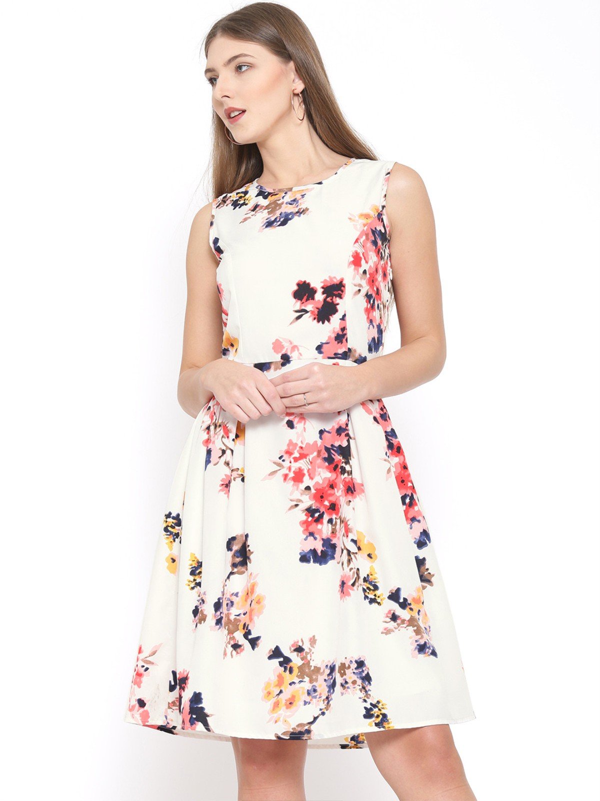 rare Women's Polyester A-Line Knee-Length Casual Dress-picture-45