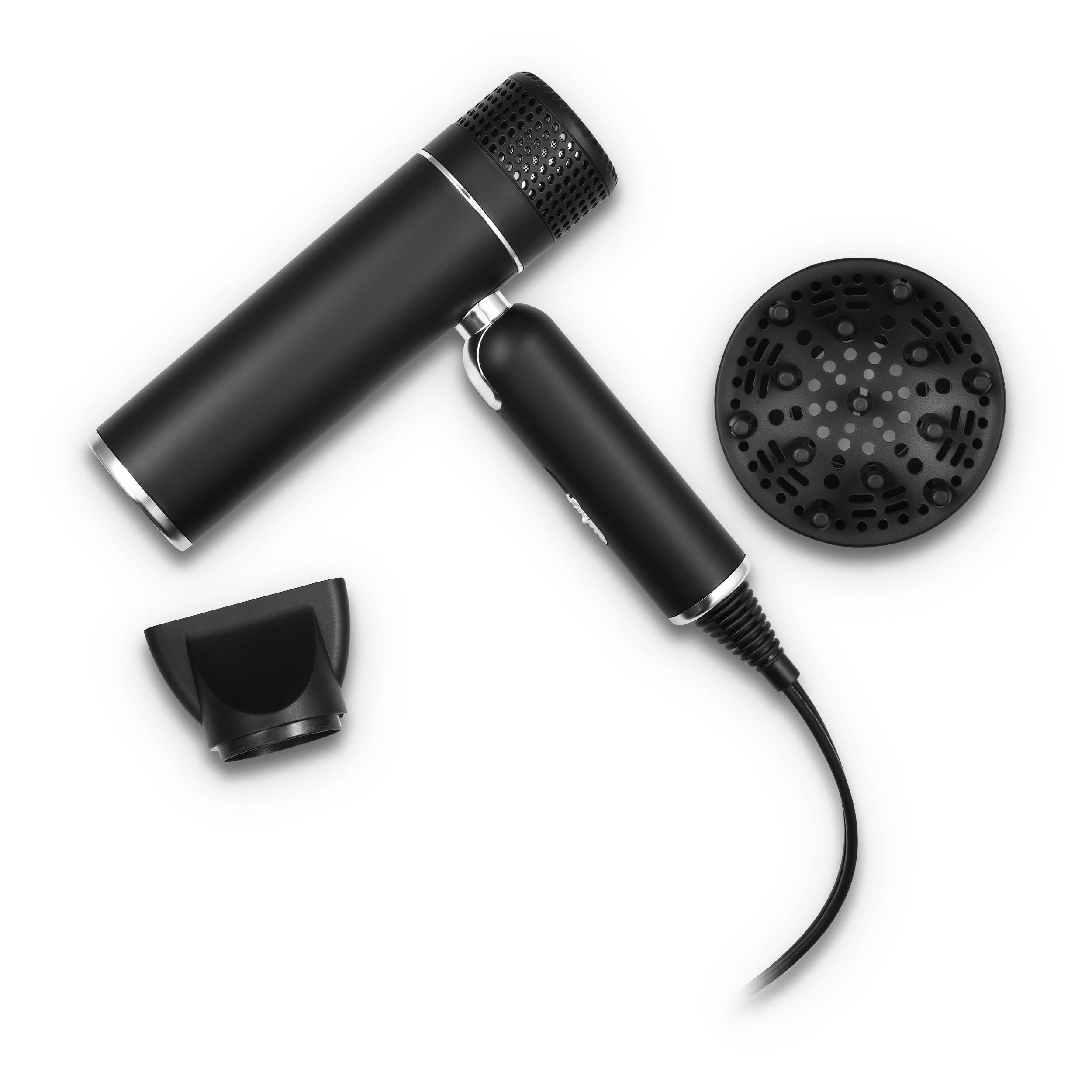 Ace Foldable Lightweight Hair Dryer with Powerful Motor with Diffuser and Concentrator Nozzle