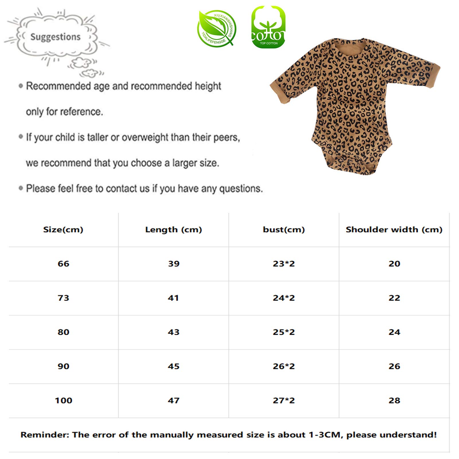 Camiseta Infantil Camisa De Fondo Mameluco De Una Pieza Hombres Y Mujeres Bebé Estilo Extranjero Bolsa con Estampado De Leopardo Pedo,E-90cm
