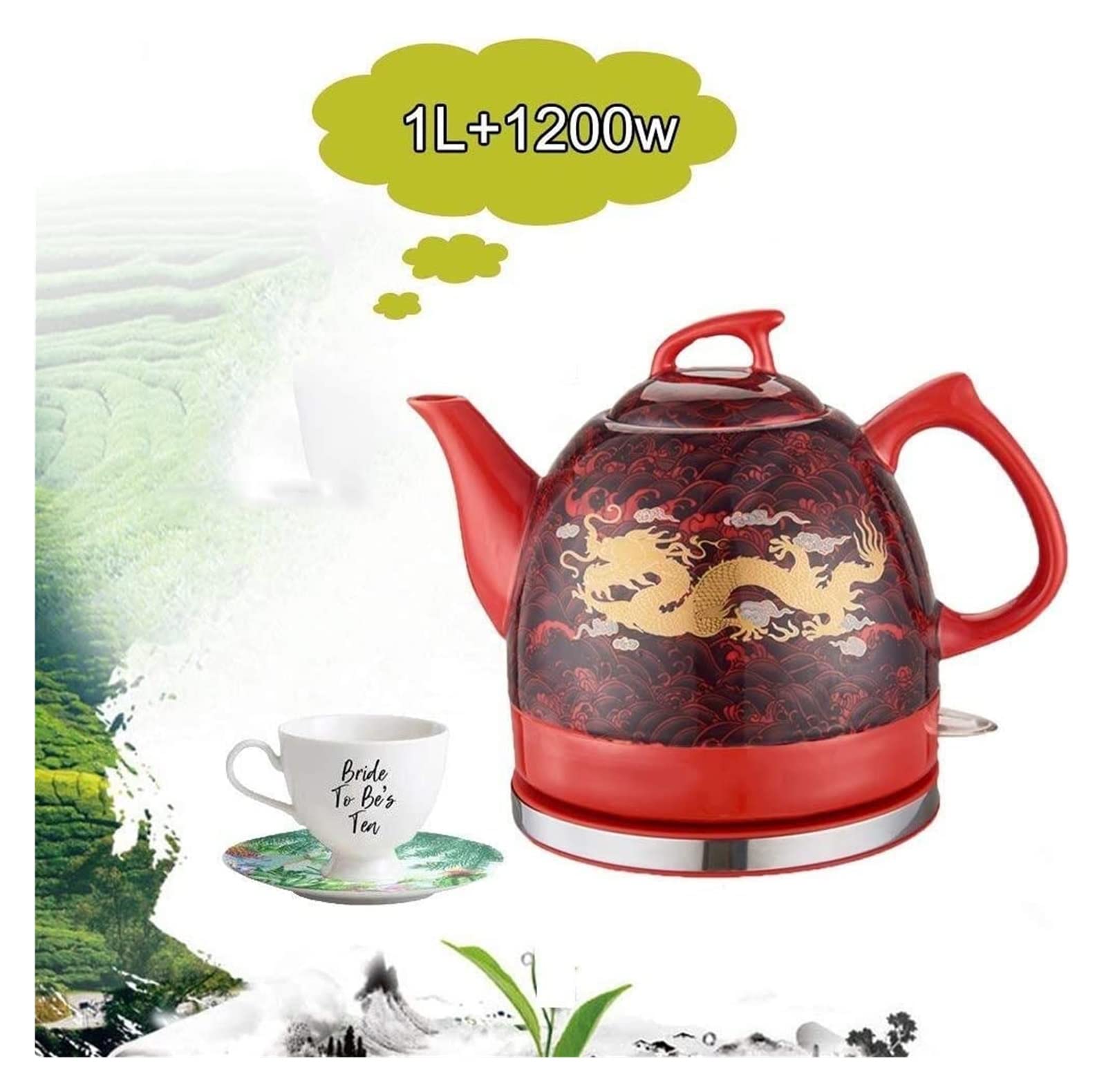 Hervidor eléctrico de café de preparación rápida, hervidor de Agua con Silbato, autoapagado, autoprotección en seco antiquemaduras, Termo de Temperatura Constante, Moda