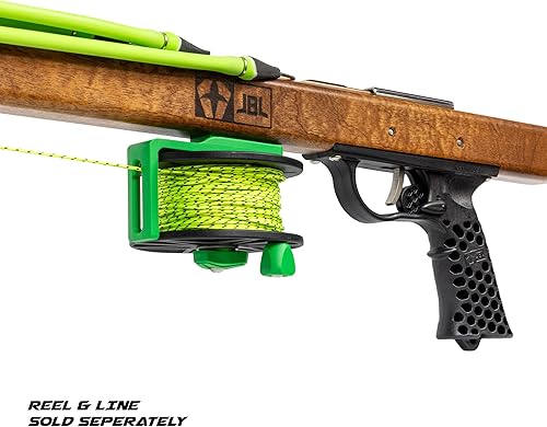 Miniatura 8 de JBL Fusil submarino Woody Magnum Performance para pesca submarina, Fusil submarino para apnea, buceo, pesca, buceo, barril de madera de caoba, eje