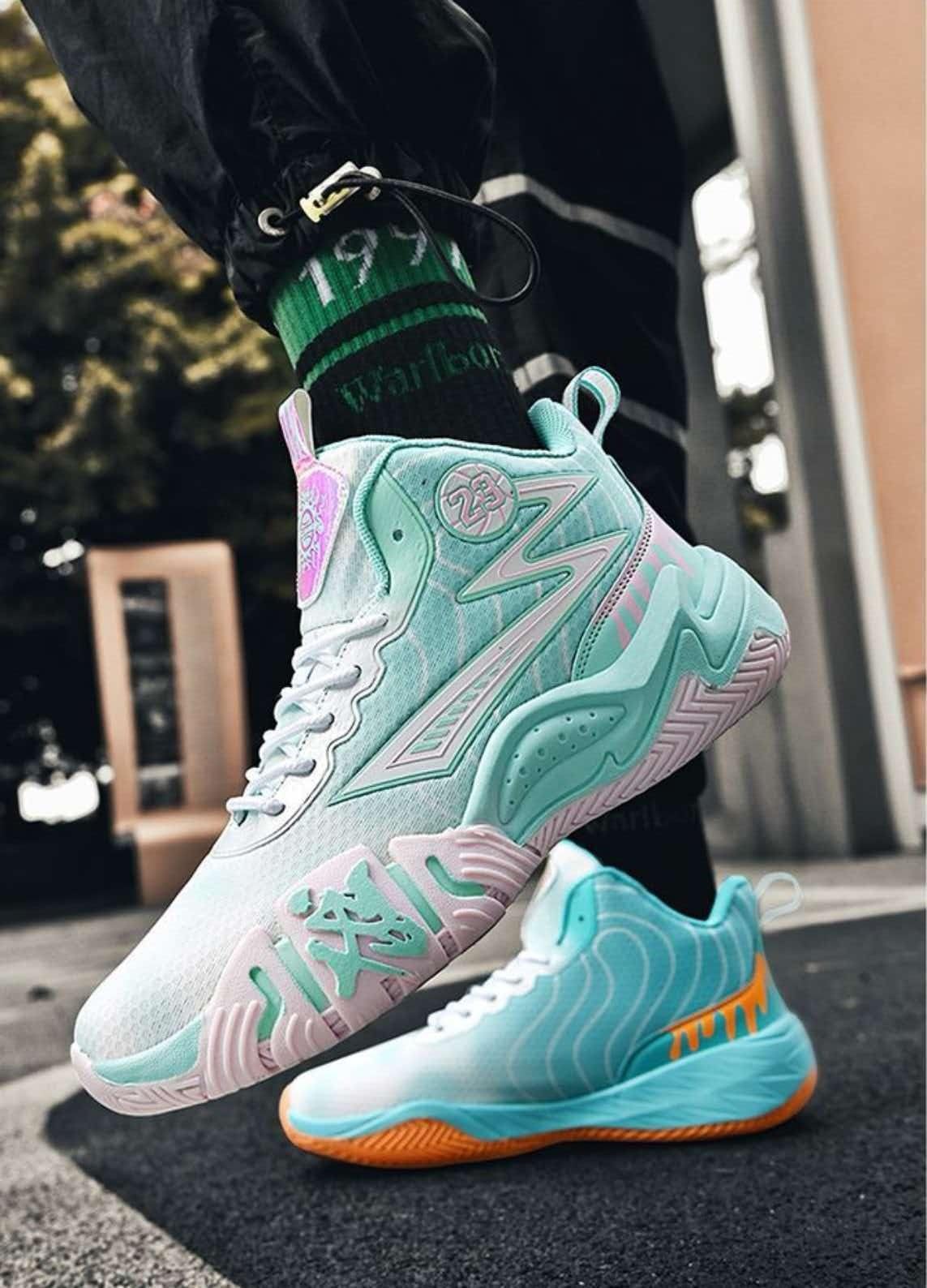 Buty do Koszykówki Unisex Wysokie Oddychające dla Młodzieży Sport Ind/Out