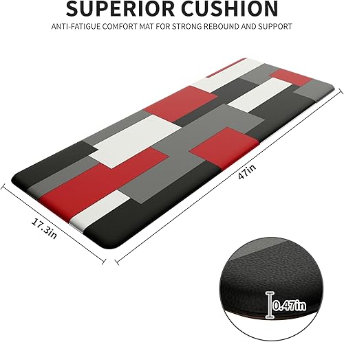 Miniatura 4 de Alfombrillas de cocina coloridas para tazas de café, tapetes de cocina para piso, tapete de cocina para suelo de cocina, acolchado, antideslizante,