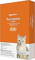 Amazon Basics Flea Topical Treatment for Medium Cats 5-9 lbs - 6 Doses, Kills Fleas in 12 Hours, Lasts 4 Weeks