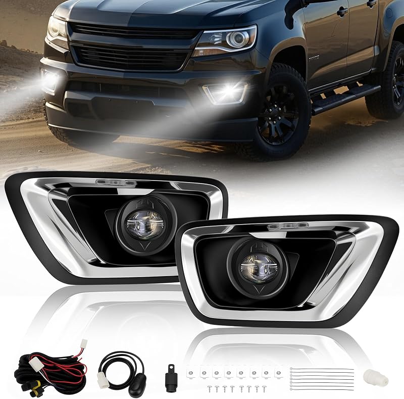 Kit de faróis de neblina LED Boxlight para Chevrolet Colorado 2015–2020 – Par