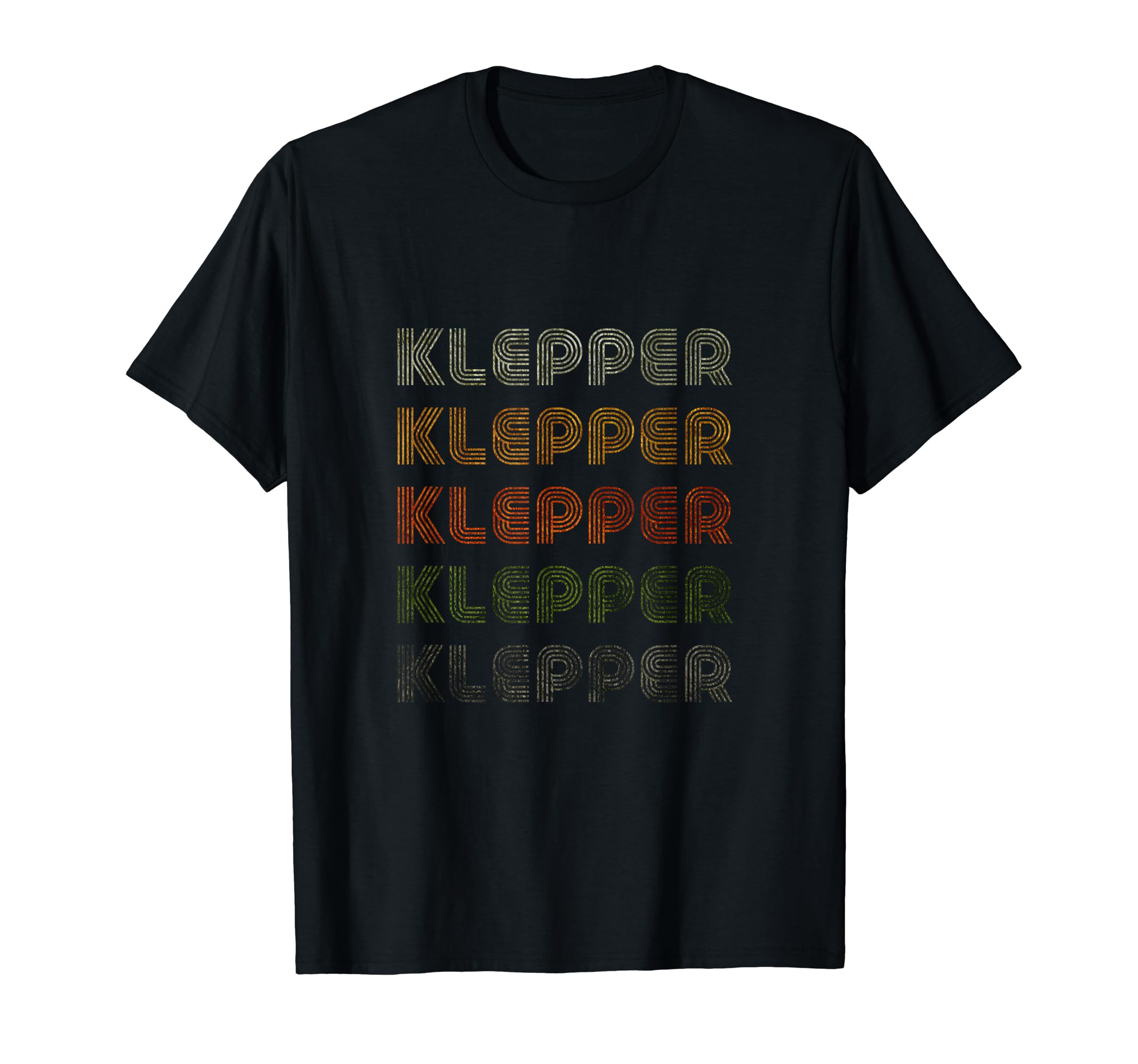 Love Heart Klepper Tee Grunge Vintage Style Black Klepper T-Shirt