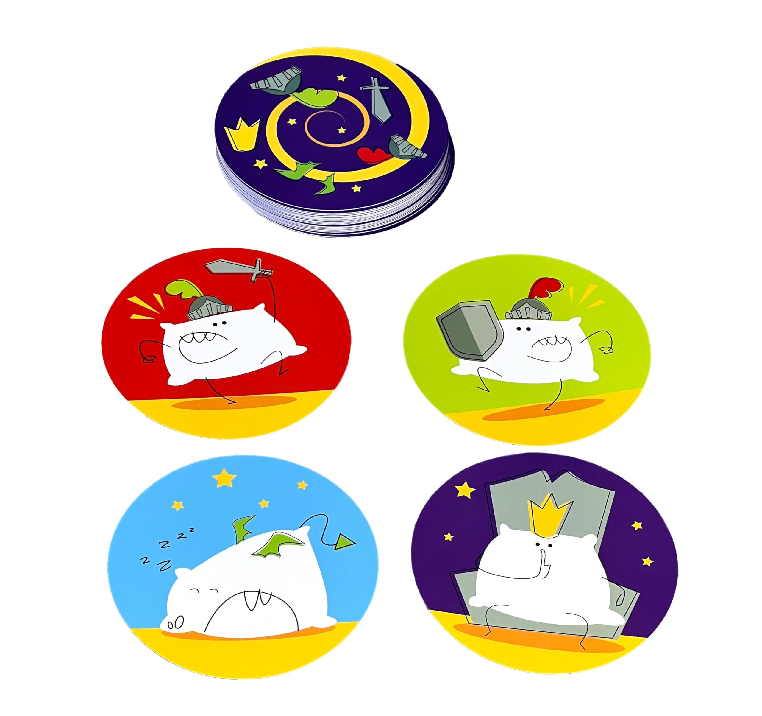 Mercurio - Pillow War Game. Perform your action as fast as possible and run out of cards.20x20x5cm, Multicolor (1) - Image 4