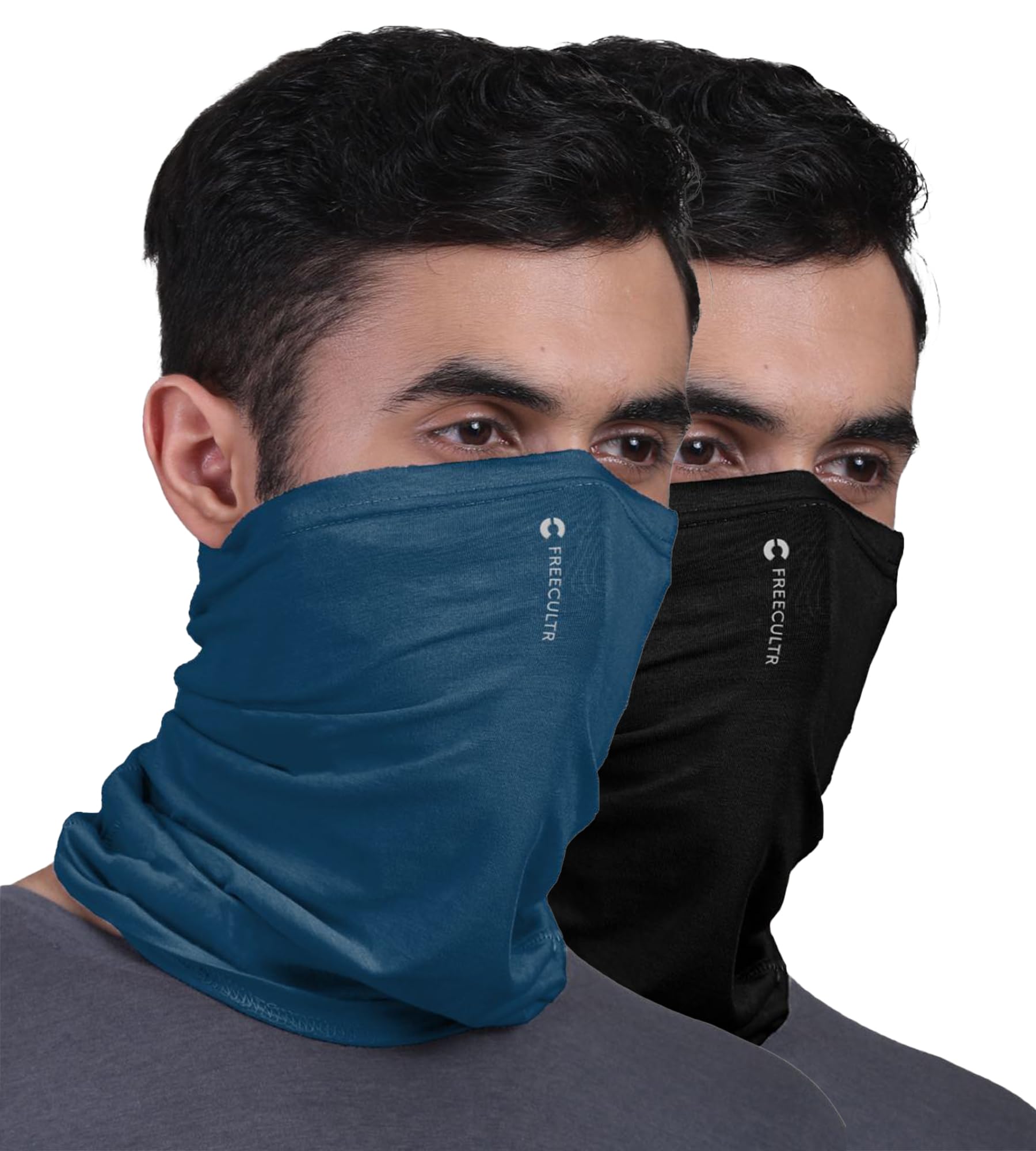 Unisex Bamboo Bandana – Antimicrobial, Ultra-Soft, and Comfortable. Breathable Multipurpose Headband and Face Mask for Dust Protection (Solid Color). 100% Try-On Guarantee.