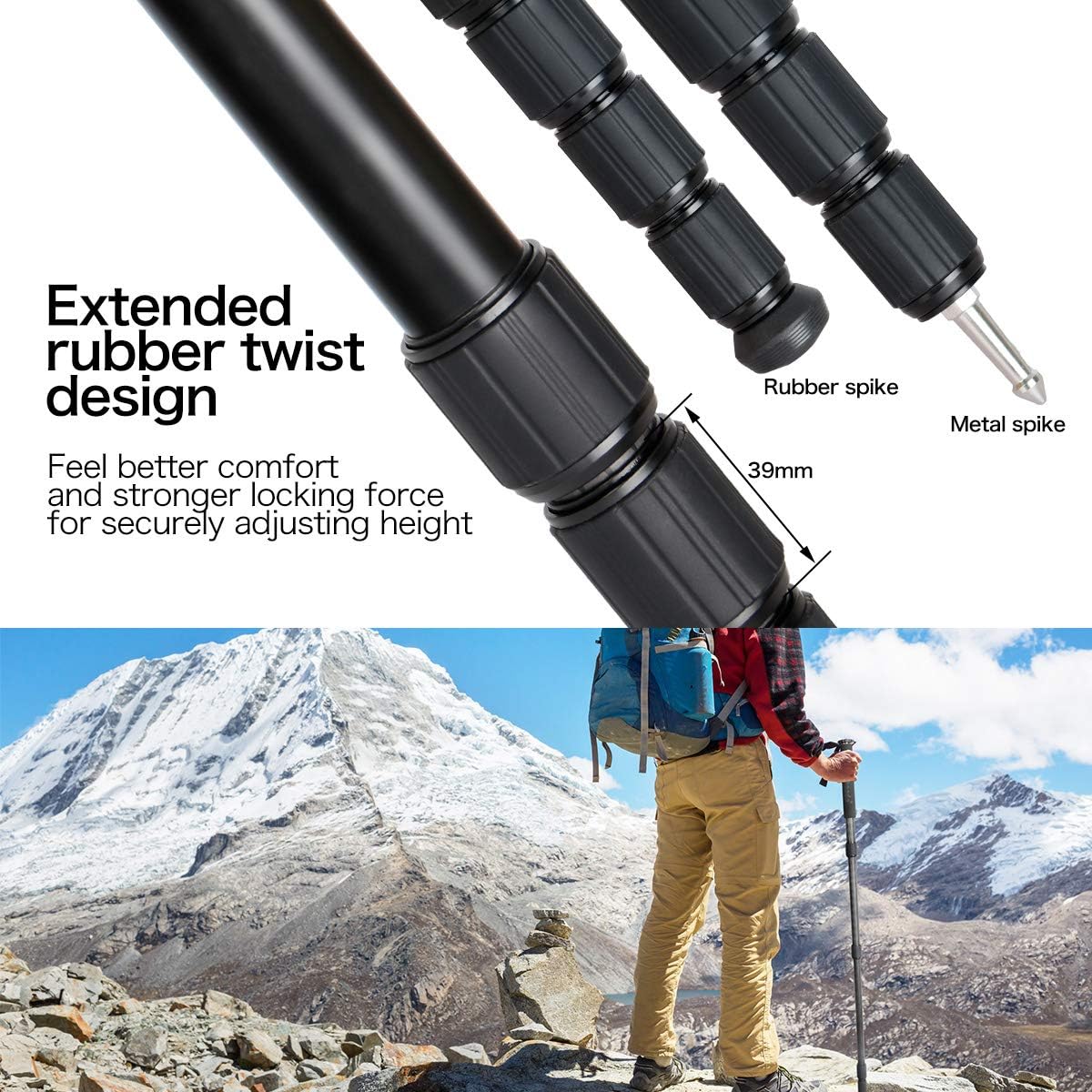 Get Popular Offer Koolehaoda Extendable Camera Aluminum Monopod with Metal Tripod Base.5 Sections 20-68inch Adjustable, Leg Diameter Φ31mm,up to 10kg /22lbs with Carrying Bag for DSLR Cameras