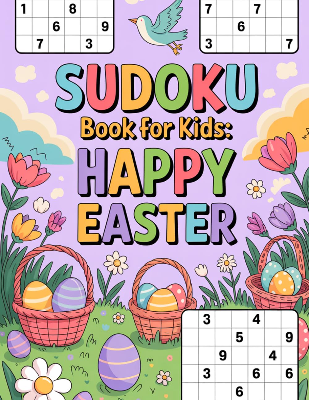 Sudoku Book for Kids: Happy Easter: Focused Immersive Puzzle Workbook for Ages 9-12 with Egg Hunt Theme
