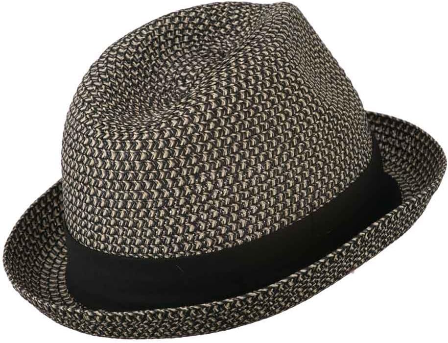 Men's Fedora with Paper Straw Braid