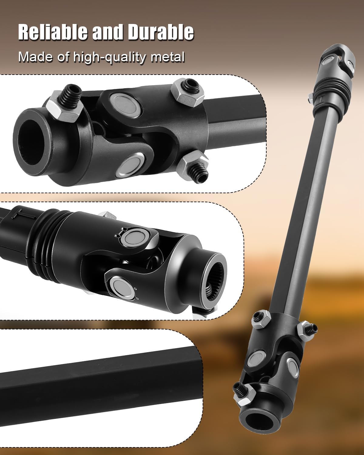 TIKSCIENCE Heavy Duty Telescoping Steering Shaft Replace 000970 Fit for Ford F-100 F-250 1970-1979 F-150 1975-1979