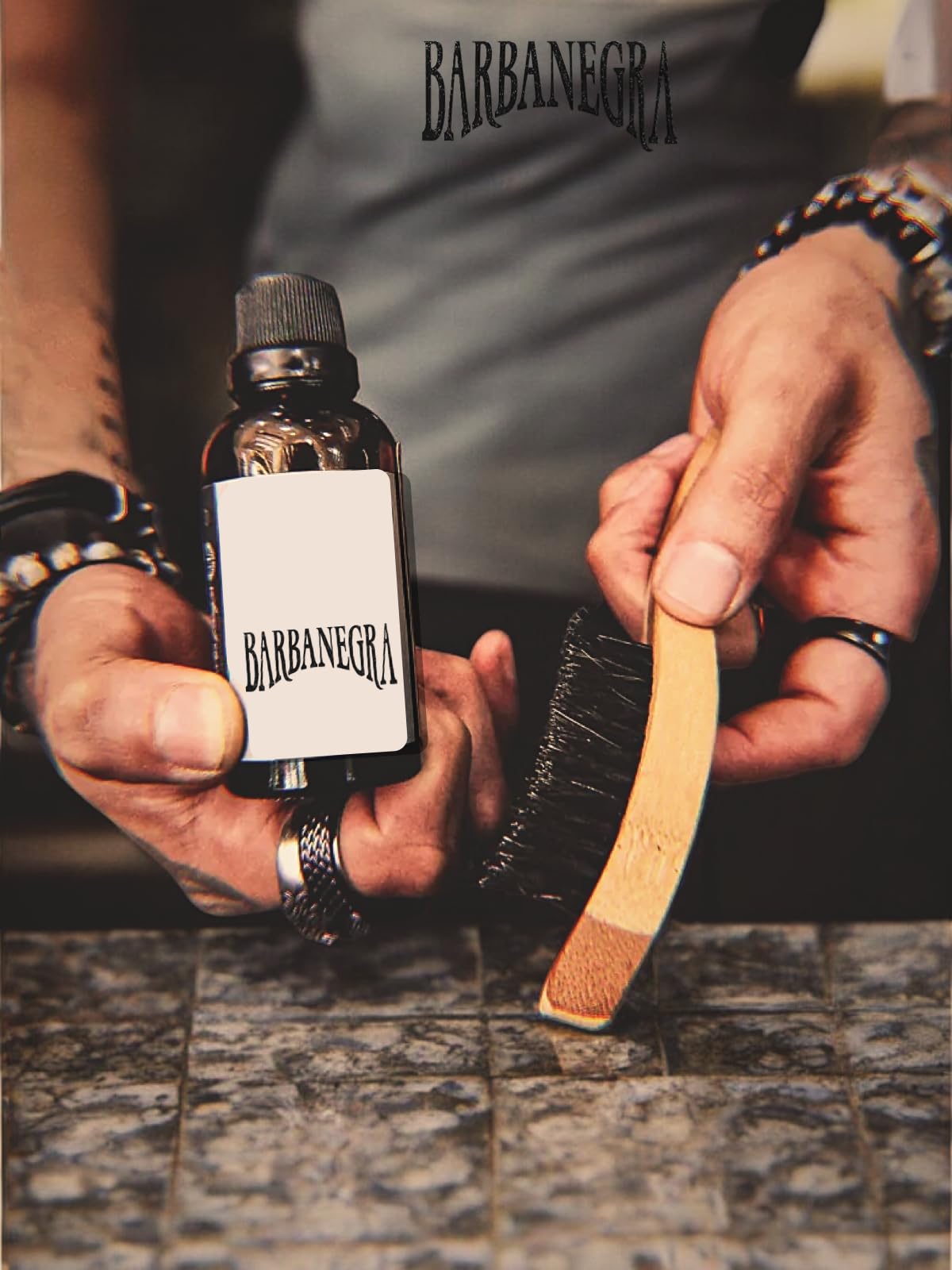 Cepillo para peinar barba con diseño ergonómico. De larga duración, hecho de bambú ecológico con cerdas naturales de jabalí 6