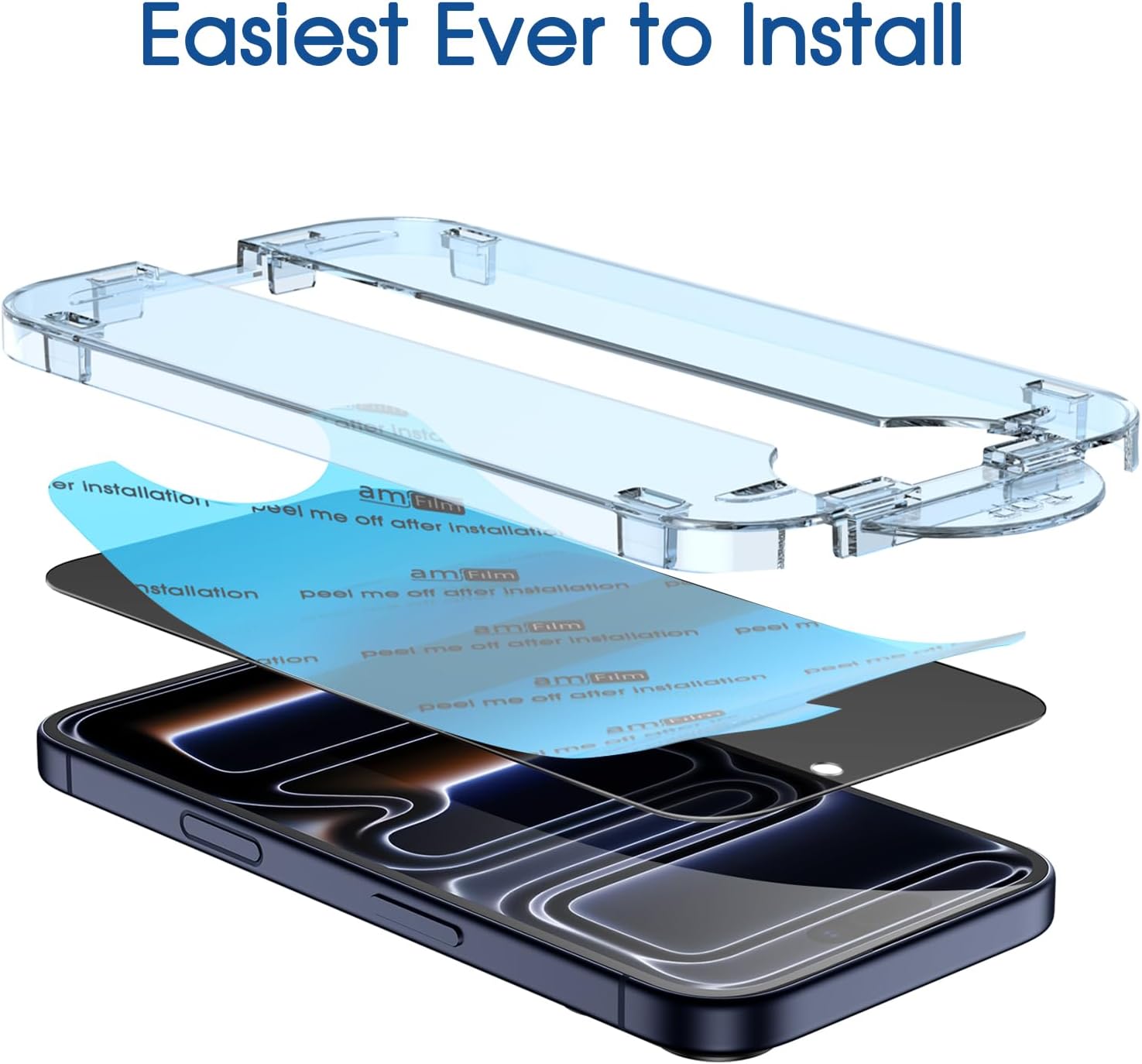 Hands drying an iPhone screen with a microfiber cloth.