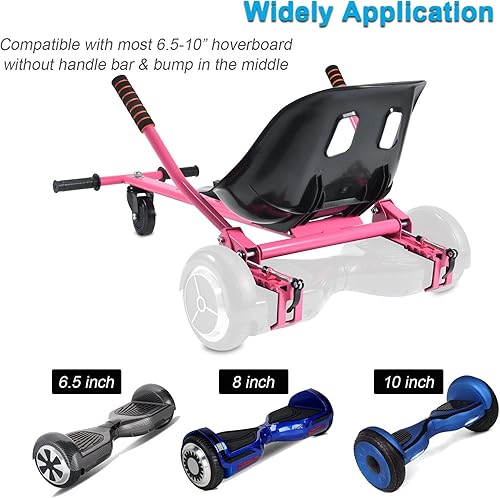 Miniatura 5 de No se requieren correas de fijación de asiento para aeropatineta, accesorio de Go Kart con mecanismo de bloqueo, carrito de 265 libras de 26 a 34.5