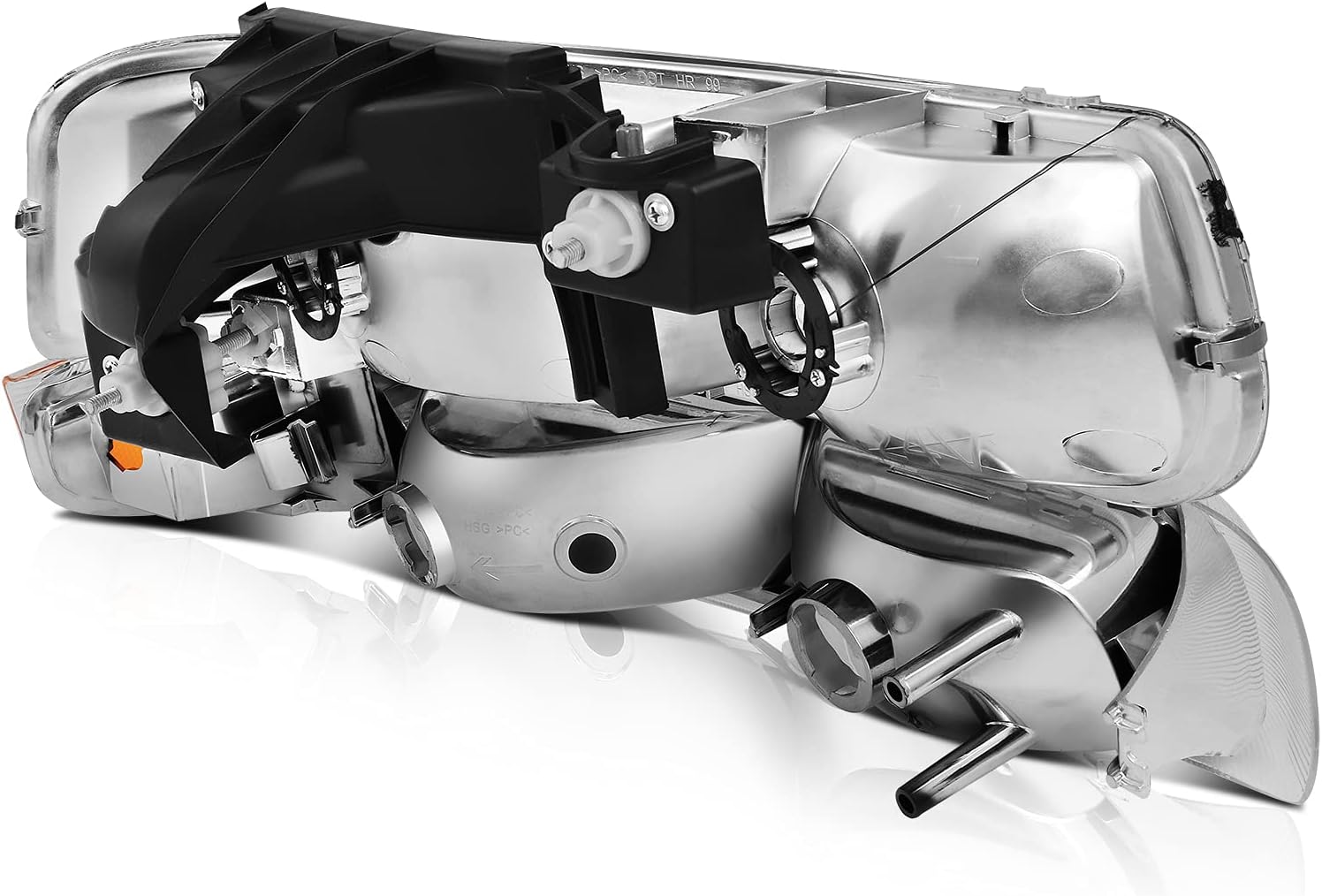 ECCPP Headlight Assembly For Chevrolet Silverado 1500/2500 1999-2002 For Chevrolet Suburban 1500/2500 2000-2006 Driver and Passenger Side Headlamps