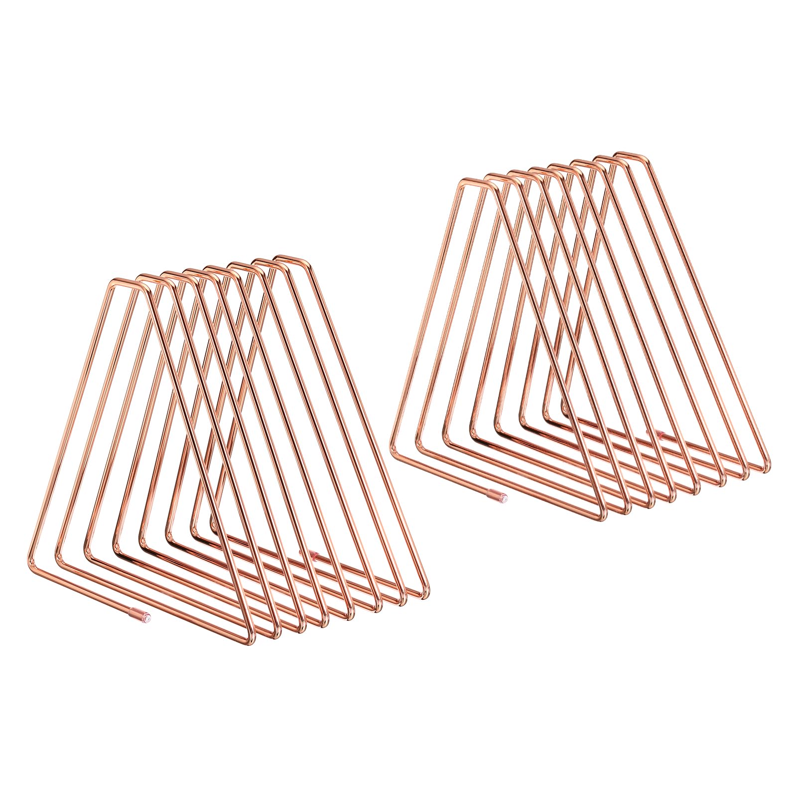 YOKIVE 2 Pcs Desktop File Holder, Triangle Record Magazine Rack Bookshelf, Keep Storing Book