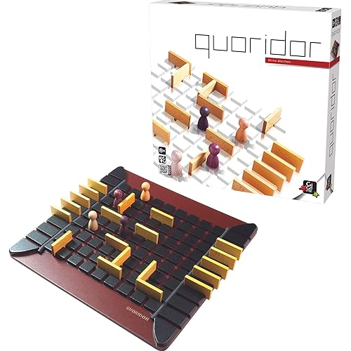 Quoridor - Over 1 Million Sold! Mensa Select Winner | Wooden Abstract Strategy Game for Adults and Families | Ages 8+ | 2 to 4 Players | 1 Minute to Learn, 15 Minutes to Play