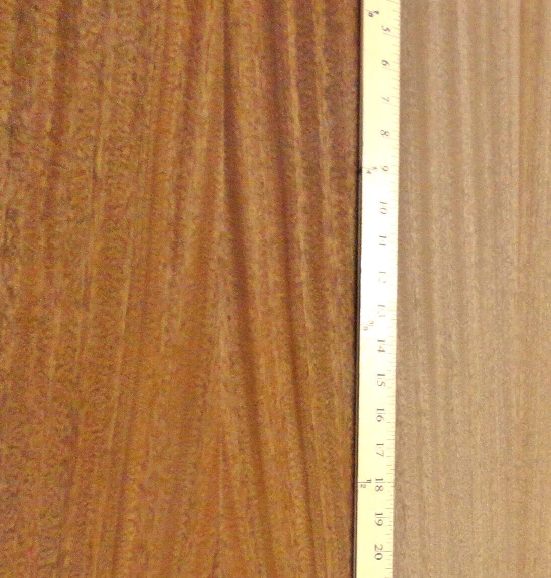Sapele Ribbon African Wood Veneer 24" x 96" with Peel and Stick PSA Adhesive