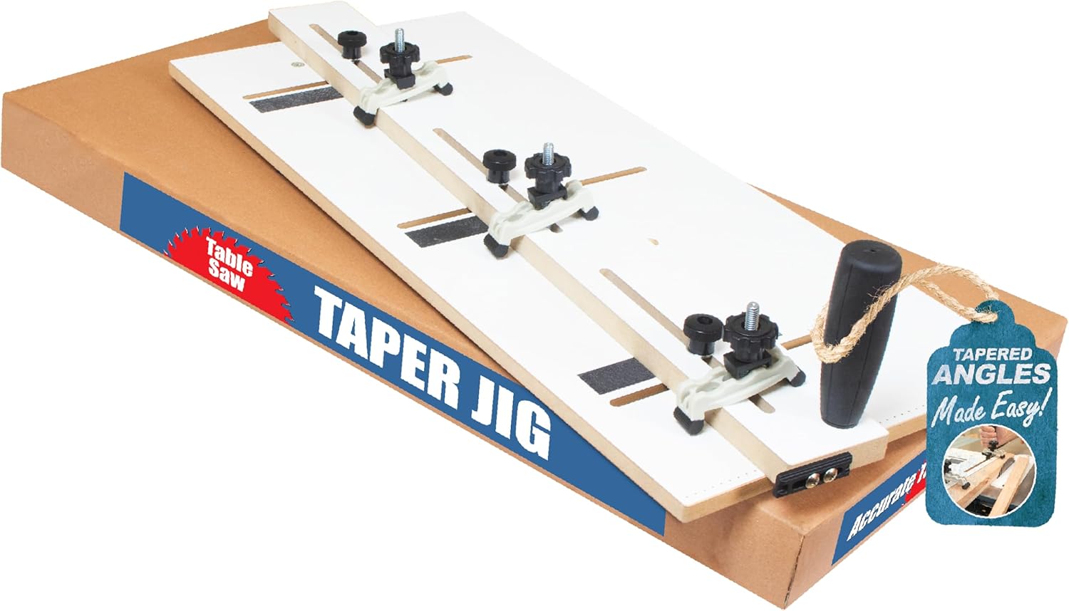 Adjustable Taper/Straight Line Jig with Blade Safe Hold Downs, Great for Tapering Table & Chair Legs, Fast Tapered Cutting Taper Jig for Table Saw