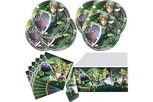 41Pcs Party Tableware Set, Celebrate Birthday In The Legend Of Zelda Themed Party