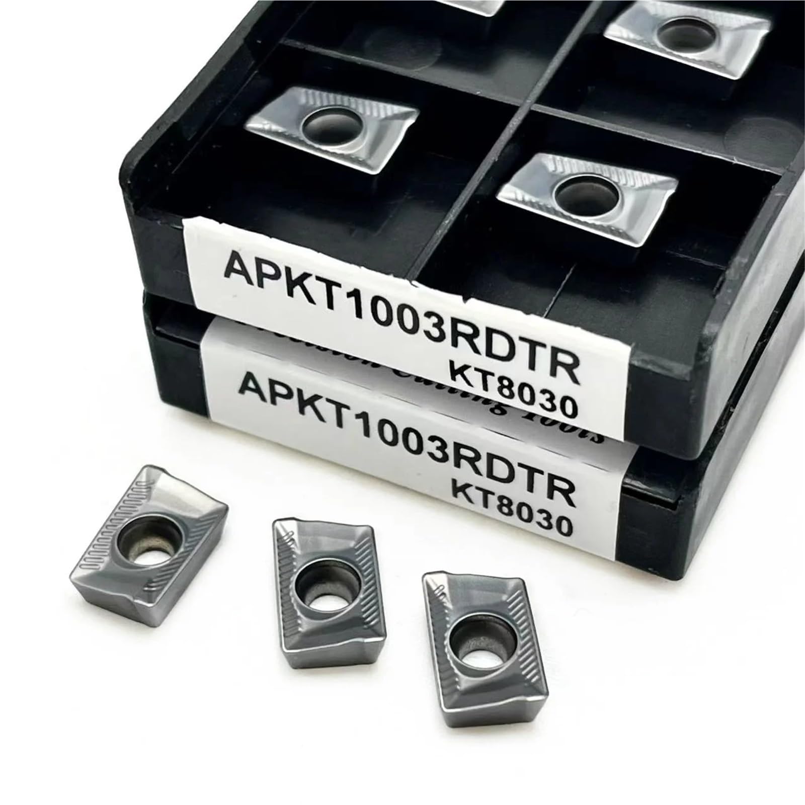 10 Uds APKT1604 KT8030 Insertos De Fresado Cortadores Torno Herramientas Torneado CNC