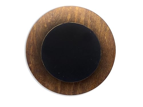 Miniatura 4 de Handcrafted Wooden LAZY SUSAN Turntable, 14 or 18 Inch - Made in Mexico - Line Stellar marquina (14 or 18 inches) (14 inches)