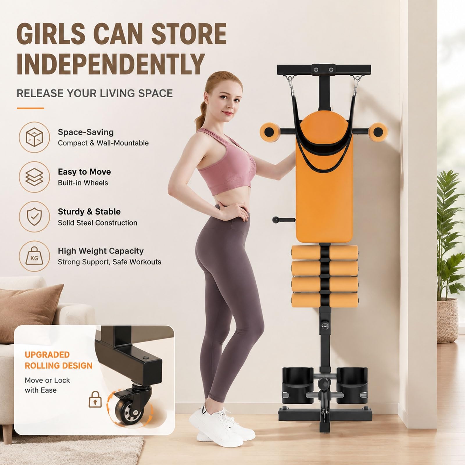 Panca per inversione con trazione cervicale per allungamento della Schiena | Tavolo per trazione total body fitness, trazione spinale per zona lombare e rilassamento del corpo