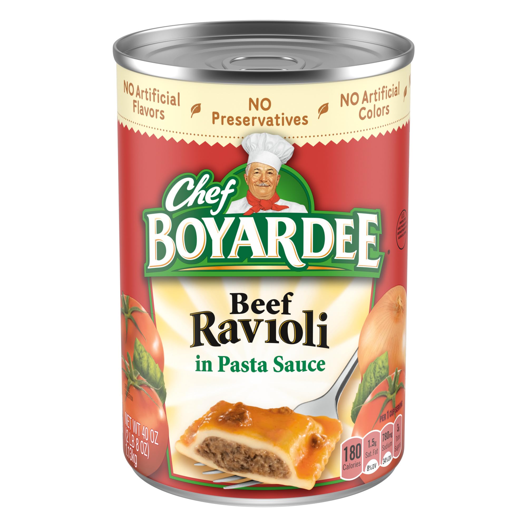 Chef Boyardee Beef Ravioli, 40 Oz Can