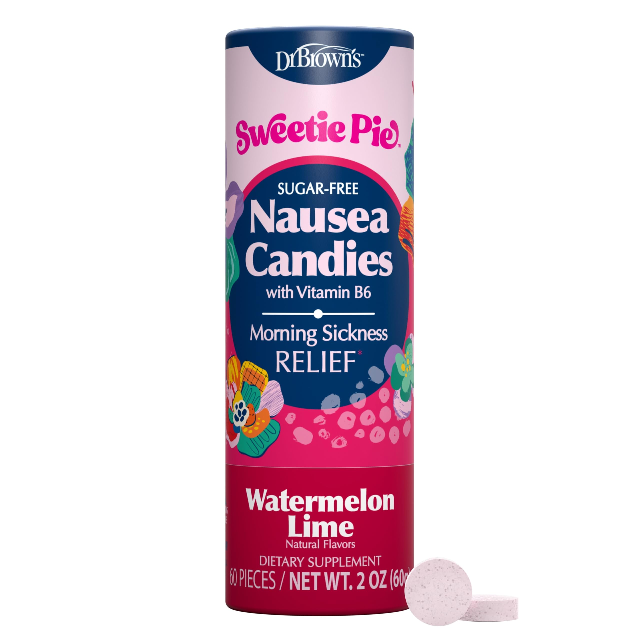 Dr. Brown's Sweetie Pie Nausea Candies, Ginger Peach, 2 oz, 60 Pieces — Amazon image 12