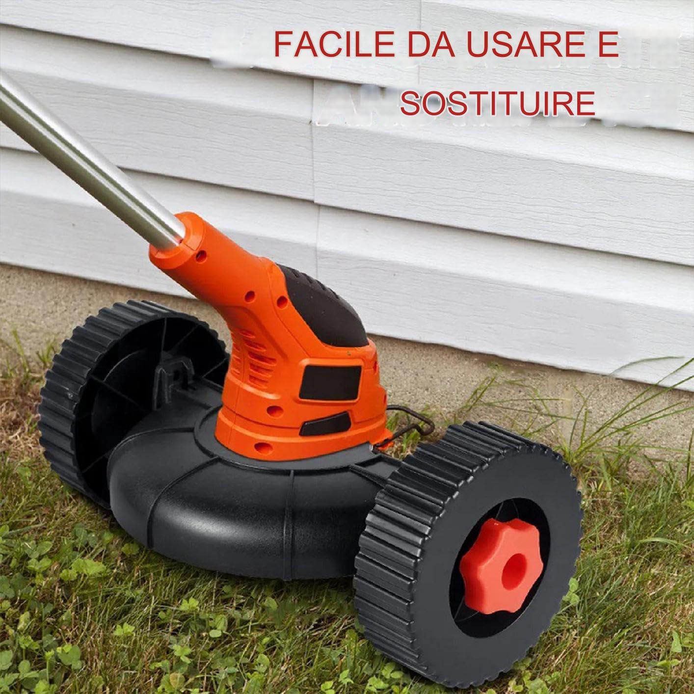 Ruedas para desbrozadora | Desbrozadoras portátiles y ajustables – Componentes para cortacésped de jardín ideales para agricultura, exterior, senderos de césped, patio, patio y áreas verdes
