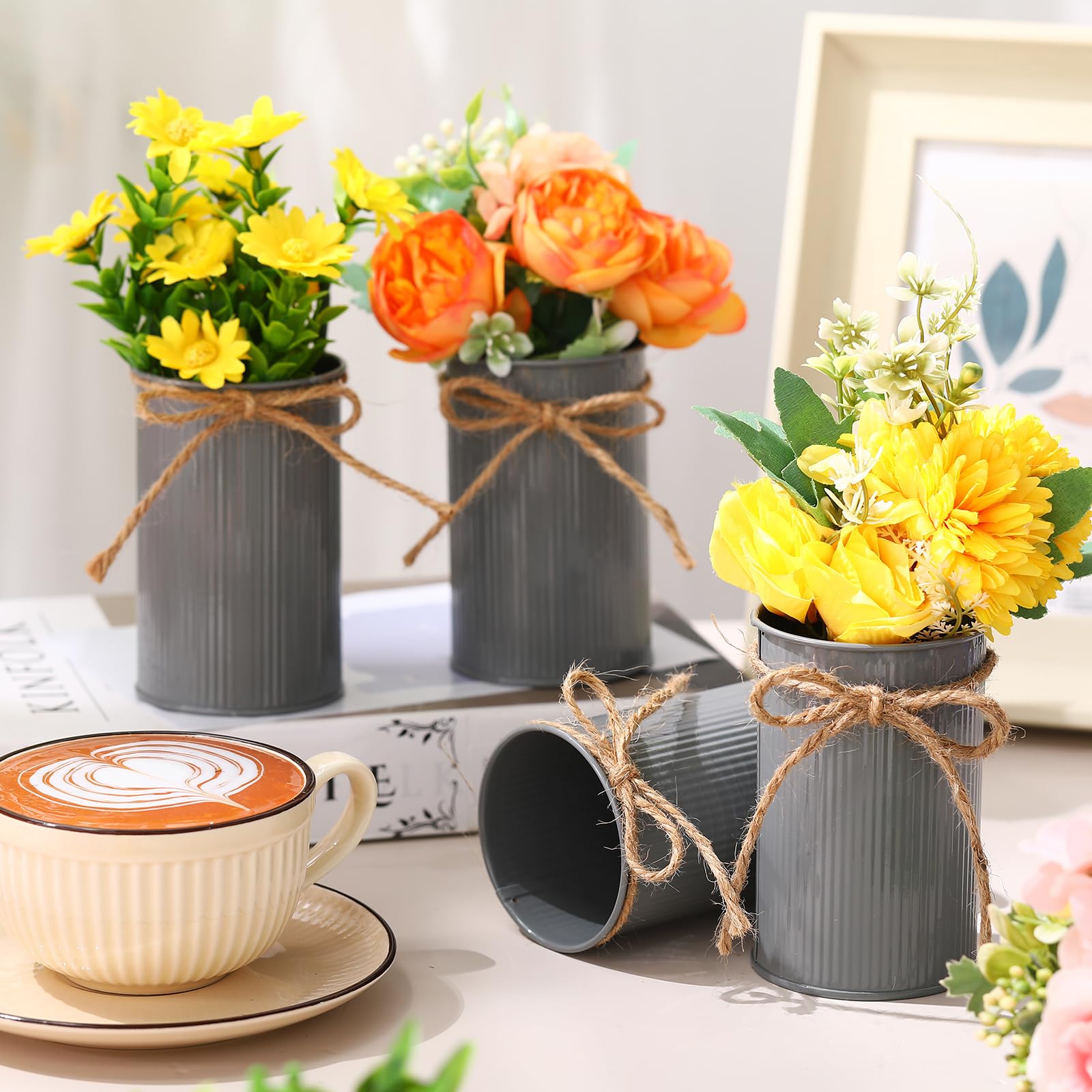 Amazon.com: Rustic Vase for Table Centerpieces 4.33 Inch Small