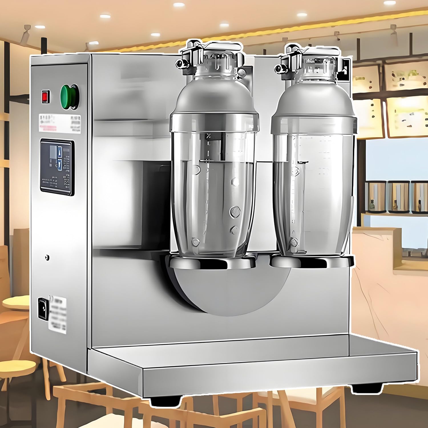 QuinteZhenTially Electric Milk Tea Shaking Machine,35 X 30 X 35.5 Cm