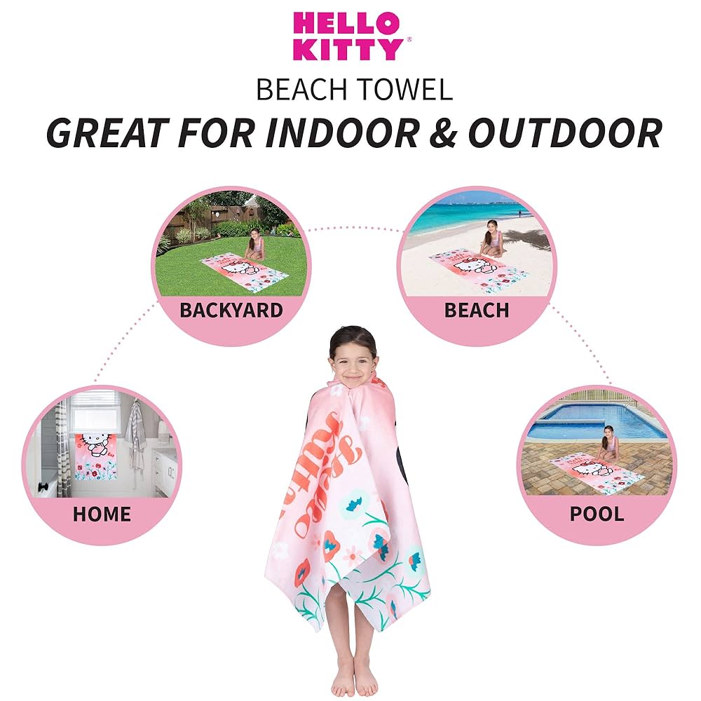 Amazon.com: Franco Kids Super Soft Cotton Beach Towel, 58 in