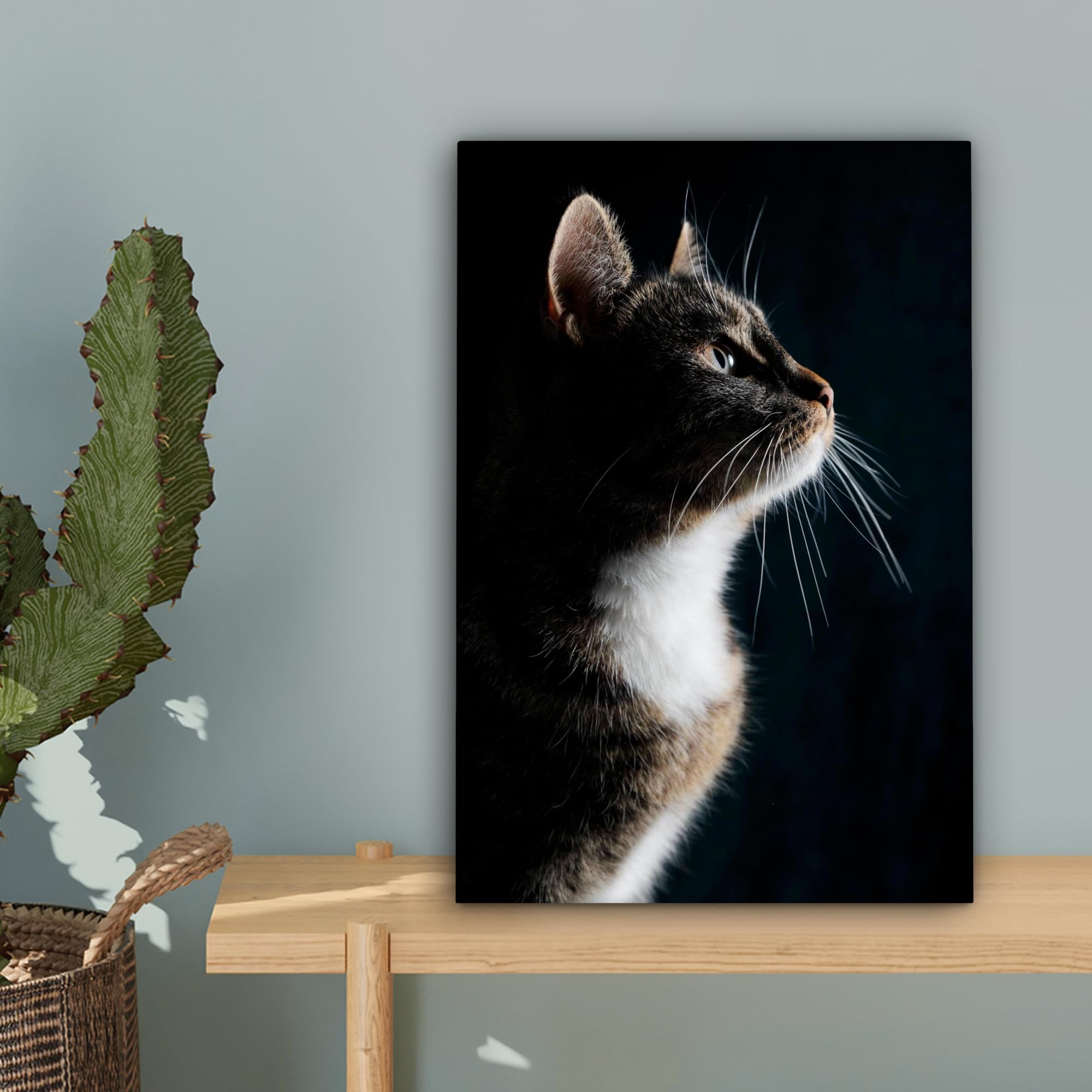 Lily's Home Katzen-Bilderrahmen Aus Holz – 22,9 X 30,8 Cm, Mit Herzförmigem Foto-Slot & Staffelei-Ständer