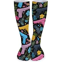 Gun Print Crew Sock Breathable Sport Sock