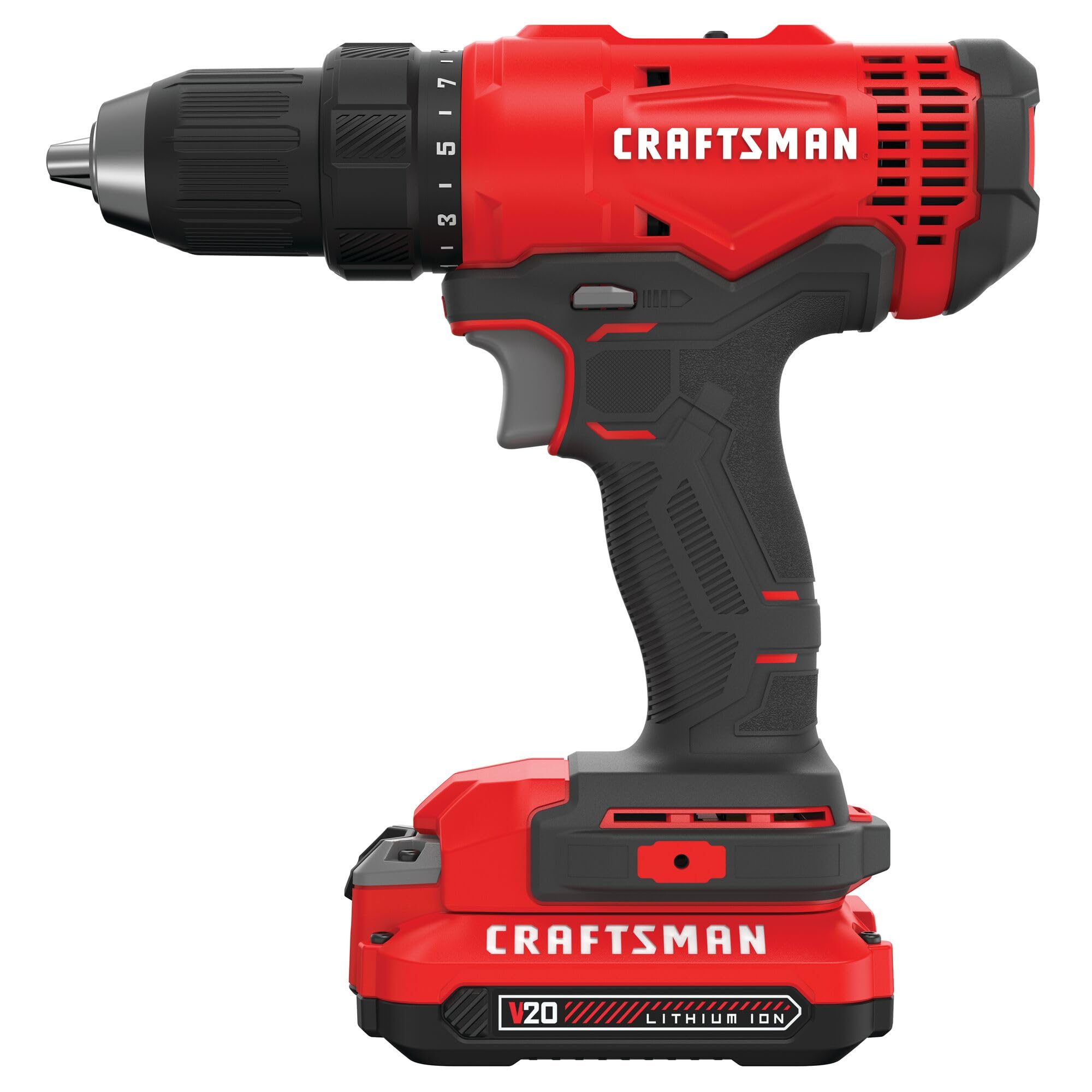 CRAFTSMAN V20 Cordless Drill/Driver Kit (CMCD701C2)