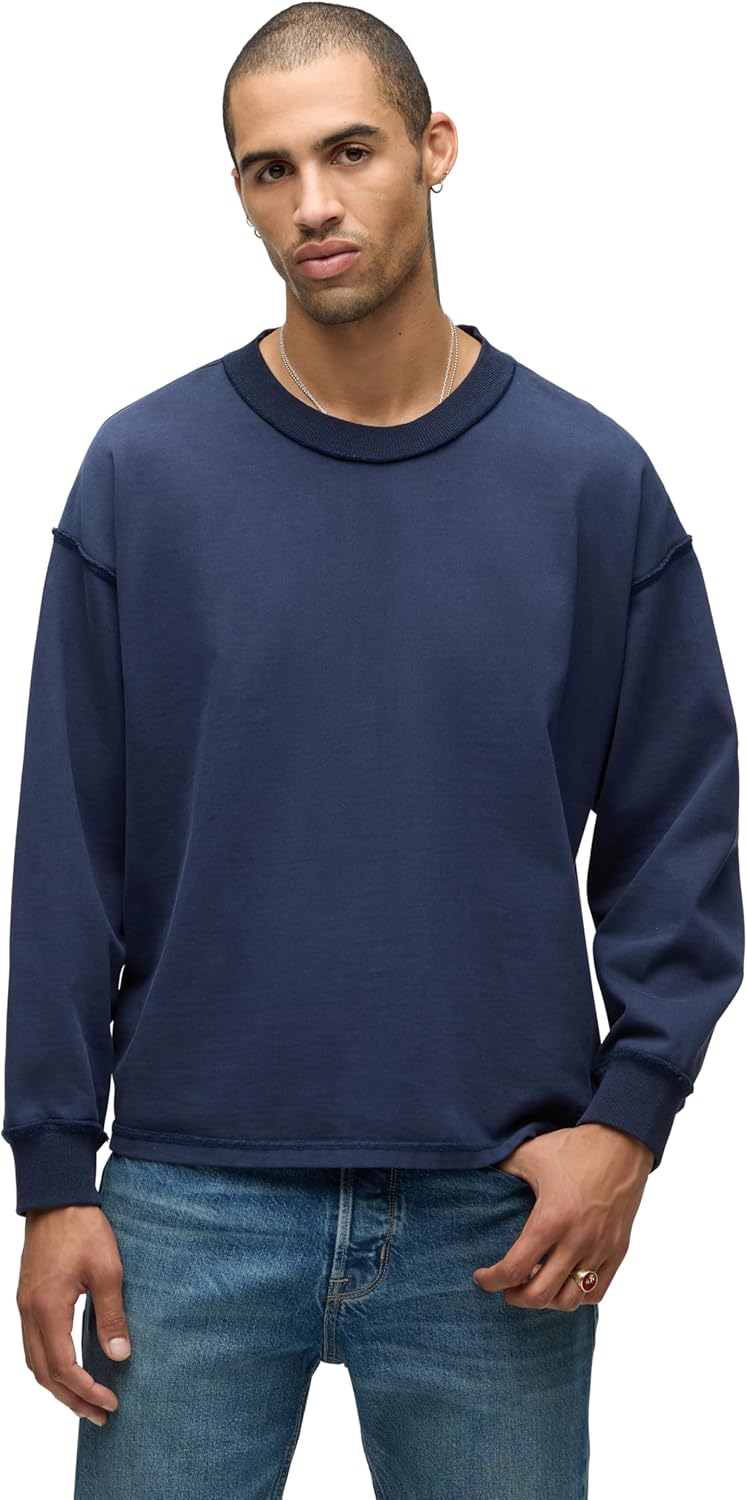 HUDSON Mens Heavy Weight Long Sleeve Tee