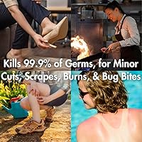 Vista 4 de Bactine MAX First Aid Spray - Spray limpiador para aliviar el dolor con 4% de lidocaína, lidocaína adormecedora que mata el 99% de los gérmenes