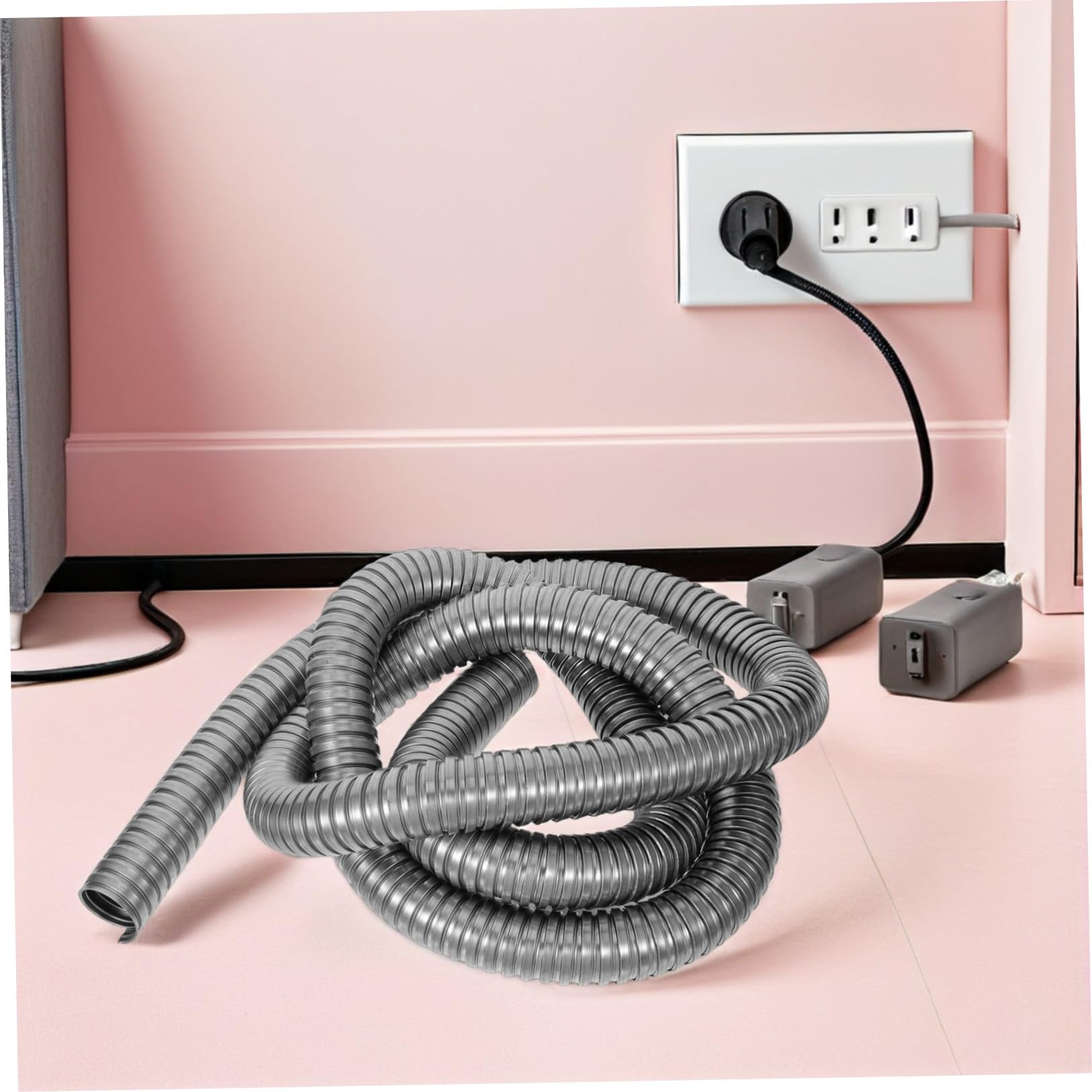 Healvian Tubo Corrugato in Acciaio Inox 304 Resistente alla Ruggine per Protezione Cavi Elettrici, Flessibile e Versatile, per Impianti Esterni e Cablaggi Industriali