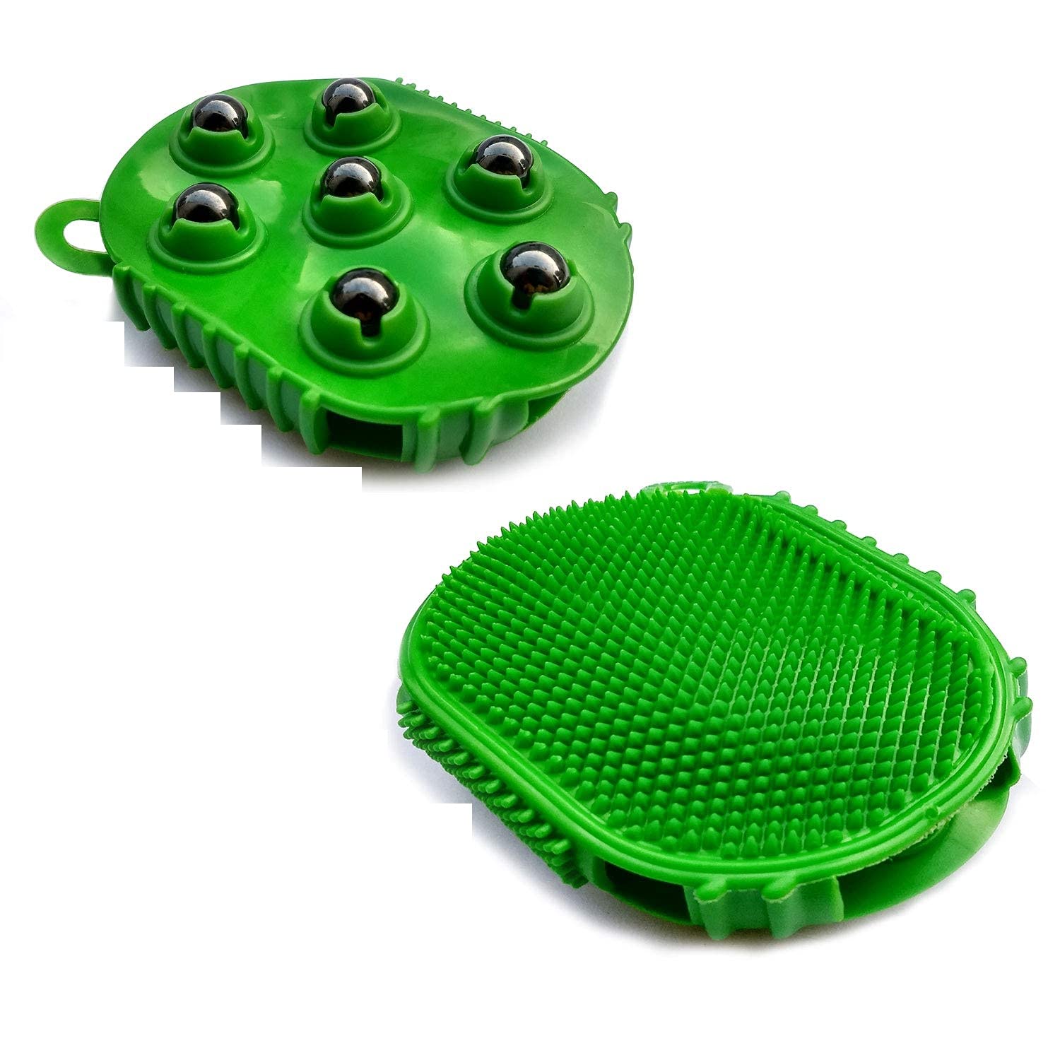 Acupro Health Care System Up Side 7 Magnetic Balls Massager Down Side Brush Massager 2in1 Handy Massager Multi Colour-image-23