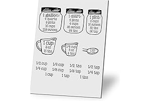 Kitchen Measurement Conversion Chart - Vinyl Kitchen Labels Conversions Wall Decals