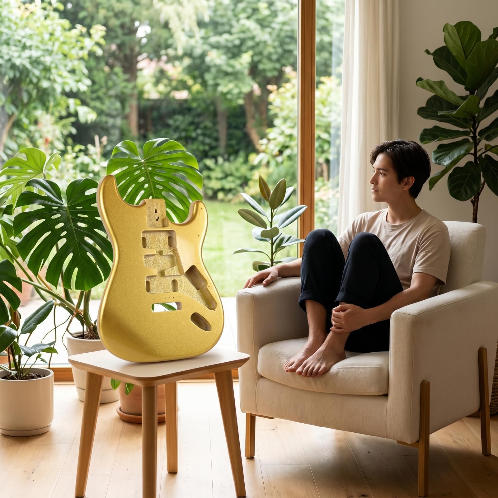 Electric Stringed Device Ersatz Gitarren E Gitarre Body Rohling aus Ahorn Vorgearbeitet für Tonabnehmer Schaltung Und Brücke mit Polierter Optik für Custom Projekt Proberaum Auftritt