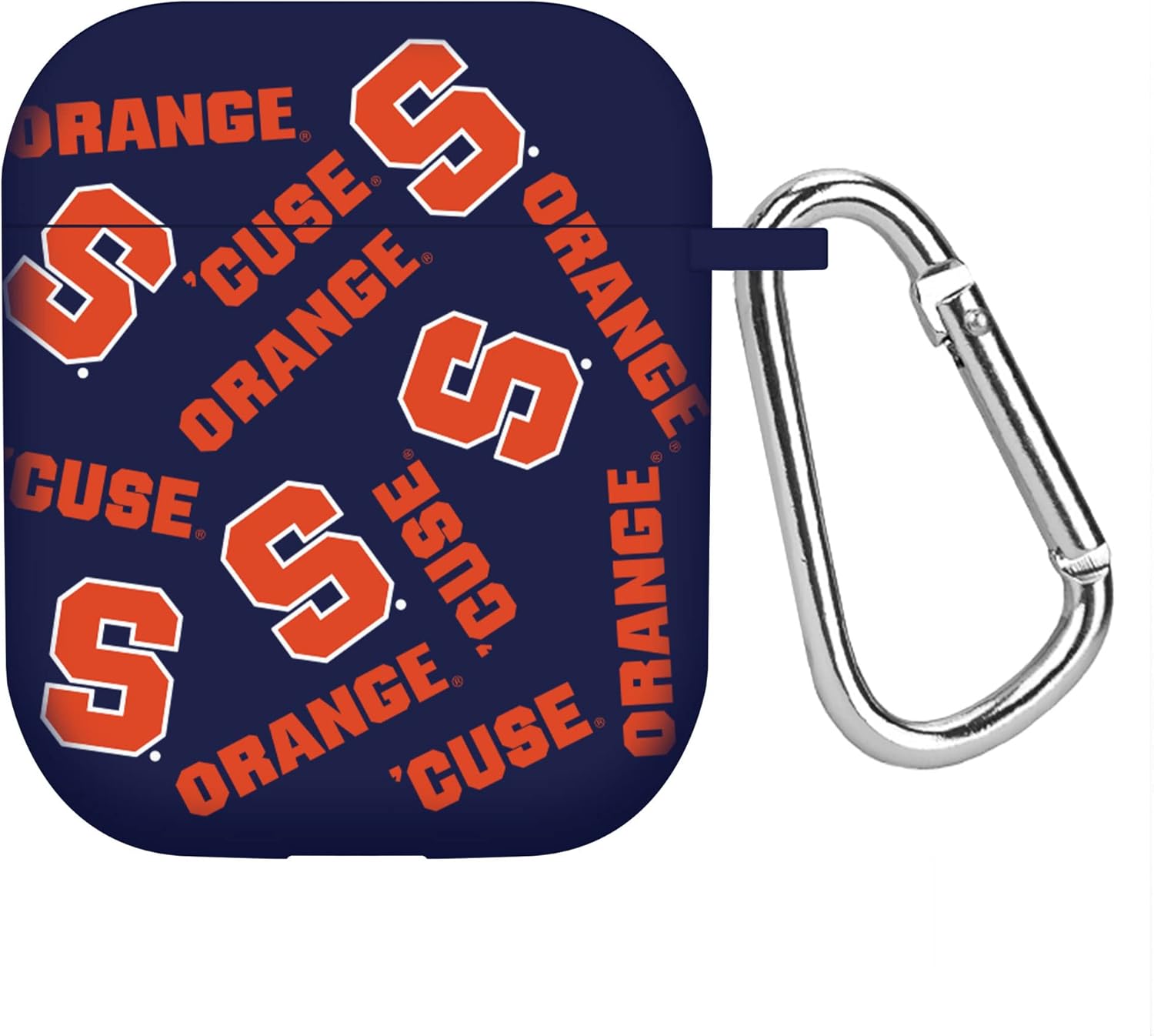 Affinity Bands Syracuse Orange Custom Name HD Case Cover Compatible with Apple AirPods Gen 1 & 2 (Navy)