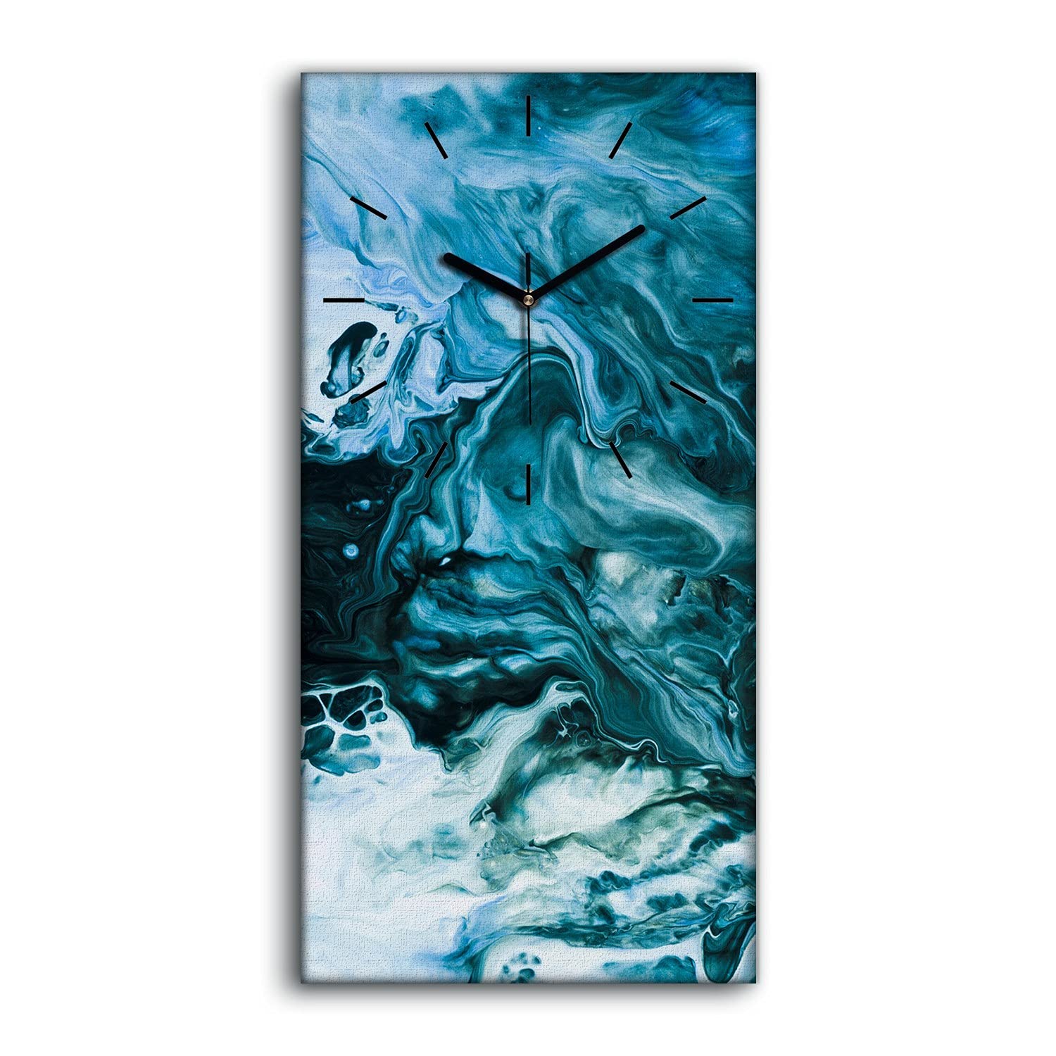 Horloge sur toile de salon tableau abstrait haut de gamme décoration murale 30x60