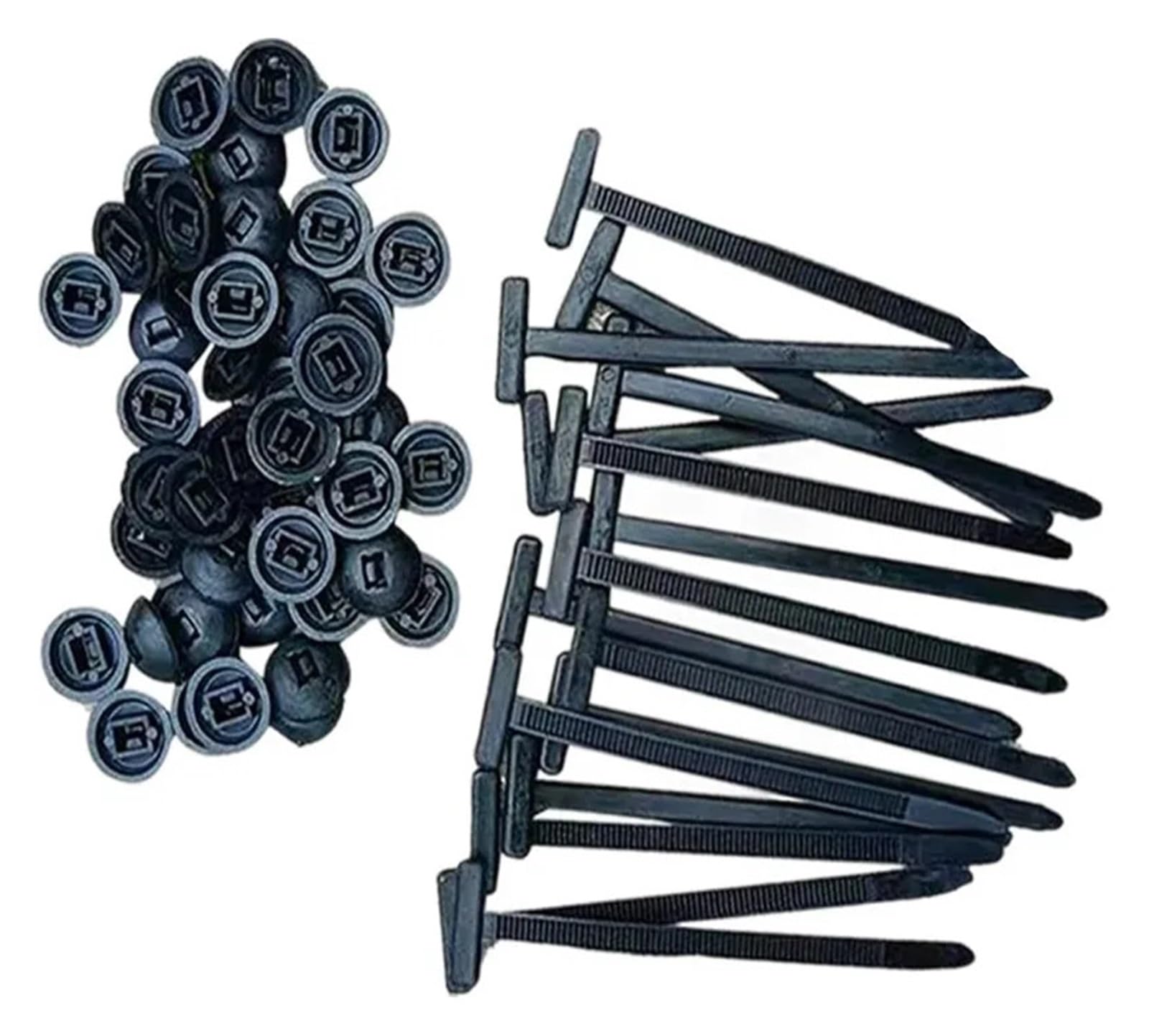 Bdfjeds 10Pcs Cable Ties Nylon Universal Cable Tie Buckle Pin And Button Zip Ties Self-Locking Fixed Cables Wire Fastening Straps(10Pcs)